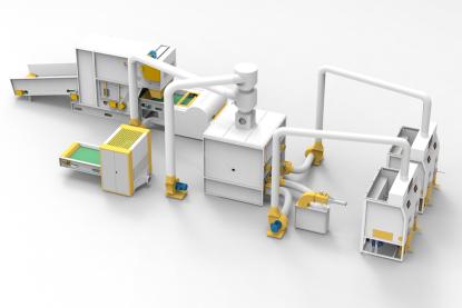 HJ-500 fiber-svamp blandings- og fyldningslinje